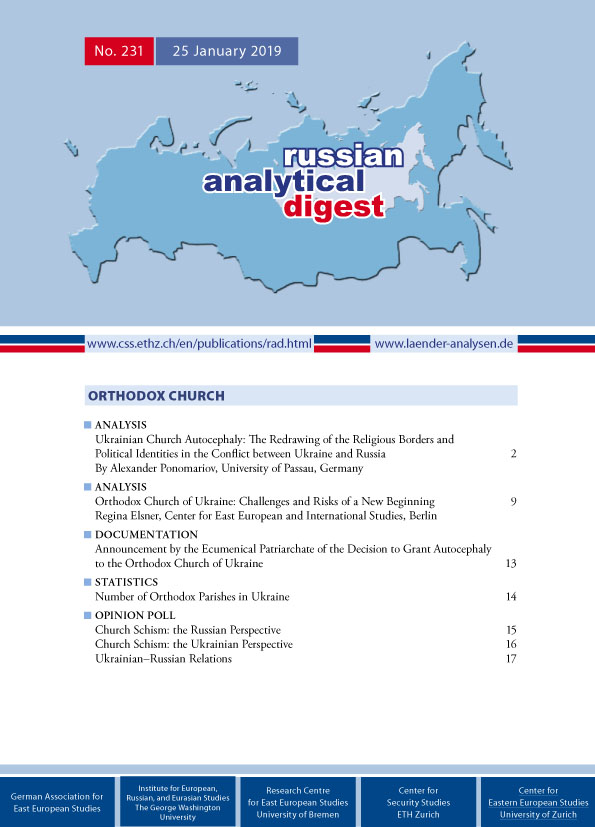 russian analytical digest cover 231