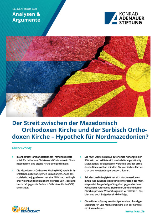 Der Streit zwischen den orthodoxen Kirchen in Mazedonien und Serbien 1