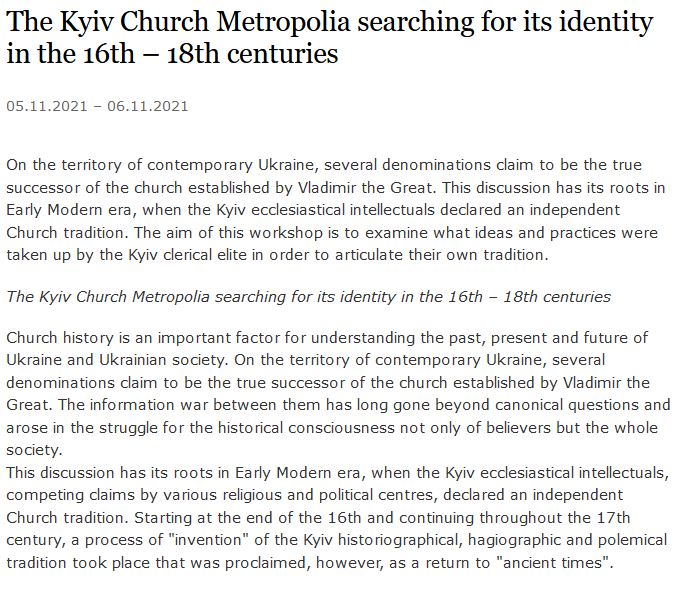 workshop kyiv church metropolia searching for its identity