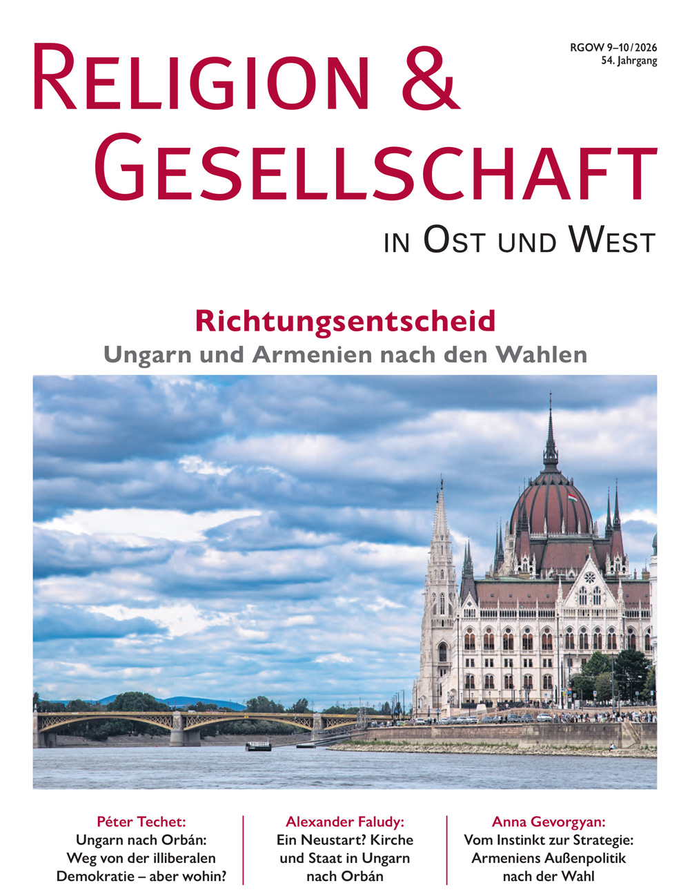 Coverbild: RGOW 9-10/2026: Richtungsentscheid. Ungarn und Armenien nach den Wahlen