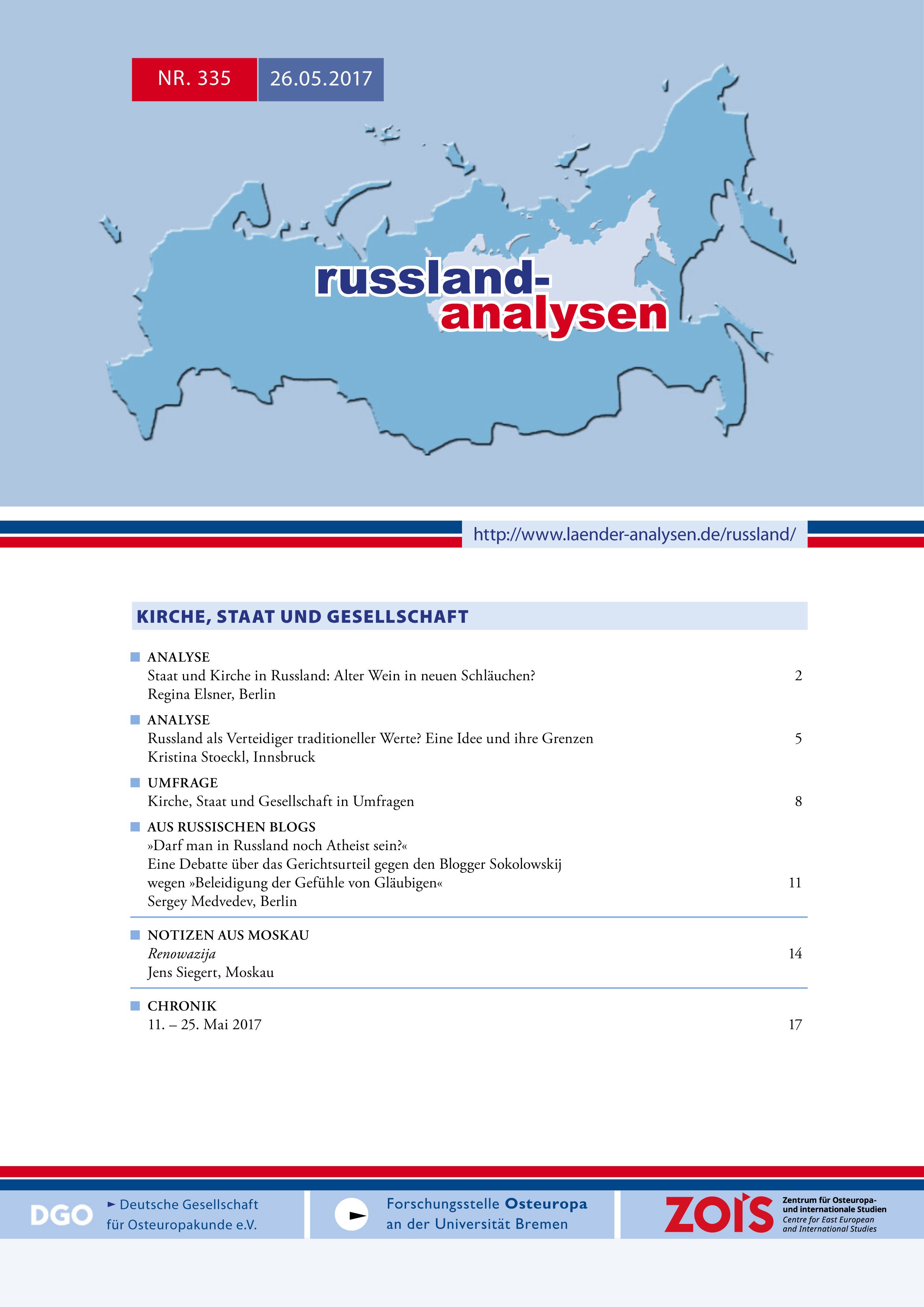 RusslandAnalysen335 cover